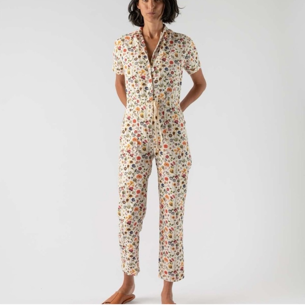 NWOT Rachel Antonoff Floral Short Sleeve Jumpsuit